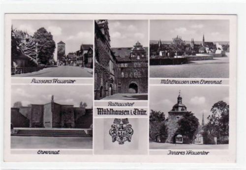 Mühlhausen mit 5 Abbildungen und Wappen ungelaufen Gute Erhaltung.