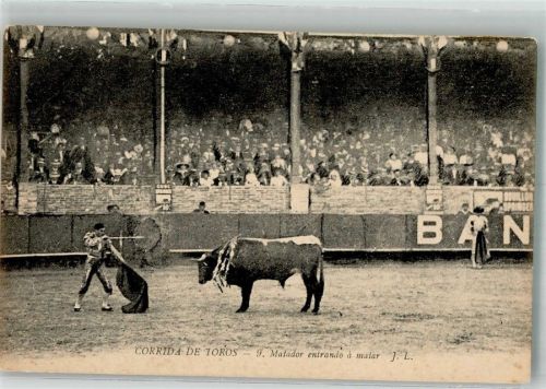 Matador beim Todesstoß des Stiers