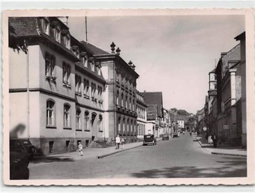 Ottweiler an der Saar. Wilhelm Heinrich-Strasse gelaufen. Marke entfernt. Gute Erhaltung.