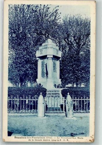 Beaulieu-les-Fontaines Kriegerdenkmal 1914-18