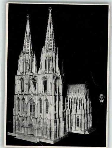 Köln Altstadt-Nord 103 Modell des Kölner Domes aus Streichhölzern von Hans Swoboda