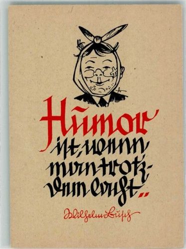 Humor ist wenn man trotzdem Lacht