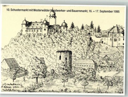Montabaur sign. Weckerling 10. Schustermarkt mit Westerwälder handwerker-und Bauernmarkt 1995