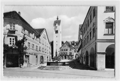 Leutkirch Leutkirch im Allgäu. Partie am Hochturm gelaufen. Gute Erhaltung.