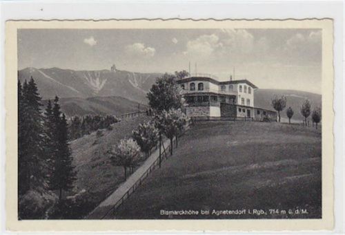 Bismarckhöhe bei Agnetendorf -<b> </b>Jagniatków / Kreis Hirschberg - Jelenia Góra im Riesengebirge ungelaufen Top Erhaltung. <b> </b>