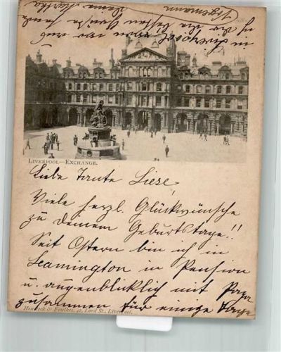 Liverpool 1898 Denkmal Exchange