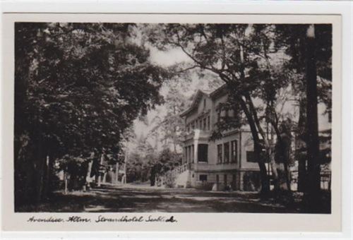 Arendsee i. Altmark mit Strandhotel Seeblick ungelaufen Top Erhaltung.