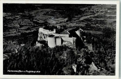 Neuffen Fliegeraufnahme Burg Hohenneuffen Freigeg. d. R.L.M.