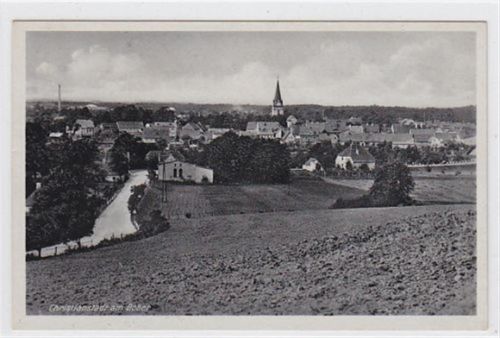Gesamtansicht von Christianstadt am Bober - Krzystkowice / Kreis Sorau - Zary ungelaufen Sehr gut erhalten.