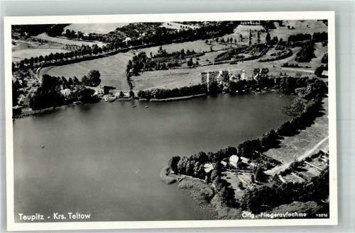 Teupitz 1939 Fliegeraufnahme des Ortes am Teupitzer See