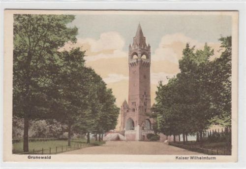Berlin Spandau, Grunewald. Kaiser Wilhelmturm ungelaufen Gute Erhaltung.