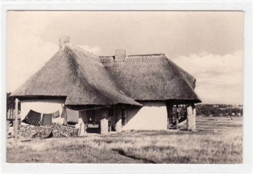 Vitte Hiddensee mit Haus Paula an der Strandpromenade ungelaufen FlEcke n Rückseite, sonst gut erhalten.