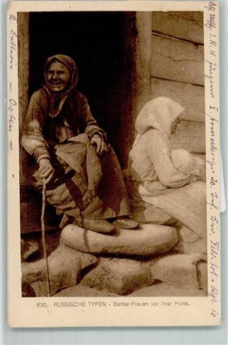 1916 Nr. 830 Russische Typen Bettler Frauen WK I
