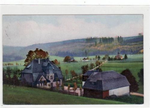 Rehefeld-Zaunhaus Rehefeld im Erzgeb. mit Gesamtansicht gelaufen von 1925. Leichter Stempeldurchdruck, leichte Eckabschürfungen, sonst gut erhalten.