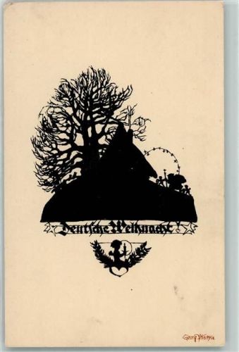 1932 Weihnachten Engel Weihnachtsmann AK