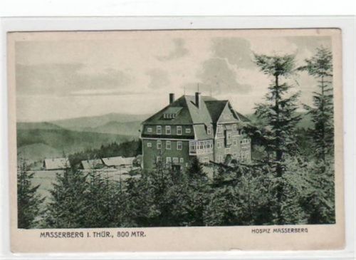 Masserberg Masserberg i. Thür. Wald mit Hospiz ungelaufen kleiner Knick unten rechts und links, sonst gut erhalten.