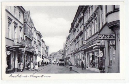 Buxtehude Buxtehude mit Langestrasse gelaufen, 1957. Leichter Schrift- und Stempeldurchdruck, sonst gut erhalten