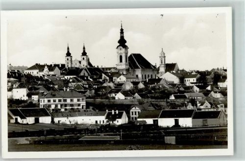 Uherské Hradiste 1919 Kirchen Dominikaner-Kloster Eisenbahnwaggons