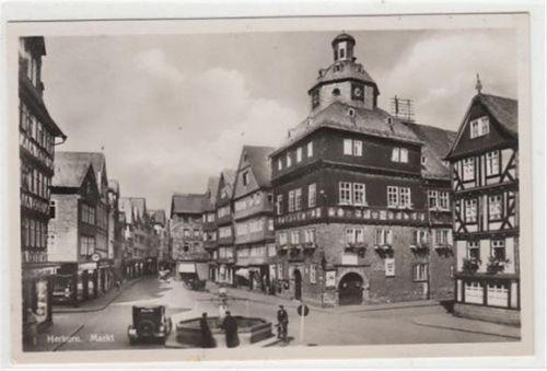 Herborn Herborn. Markt gelaufen, 1934. Gute Erhaltung.