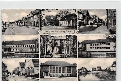 Rotenburg Harburger Straße und Gesundheitsamt. Karte beschrieben Gute Erhaltung.