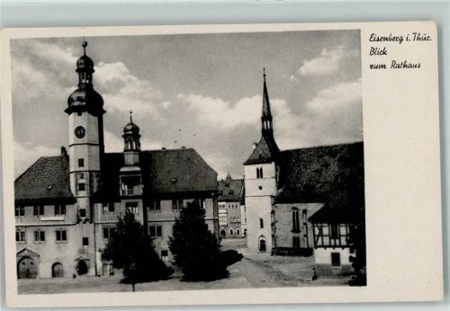 07607 O6520 Eisenberg , Thür - Rathaus Stadtkirche St. Peter