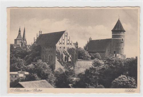 Allenstein Schloss in Allenstein / Olsztyn ungelaufen Leichte Abdrücke an den Ecke n vom Album, sonst gut erhalten