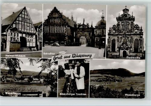 Bückeburg Heimat-Museum Schloßtor Bückeburger Trachten Stadtkirche