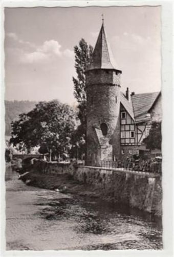 Herborn im Dillkreis. Dillturm. ungelaufen Nachkriegskarte. Gute Erhaltung.