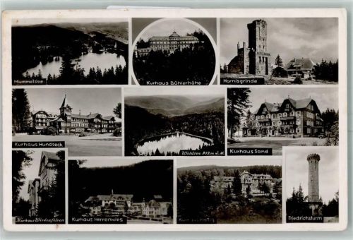 Mummelsee Kurhaus Bühlerhöhe Hundseck Herrenwies Wiedenfelsen Hornisgrinde Friedrichsturm