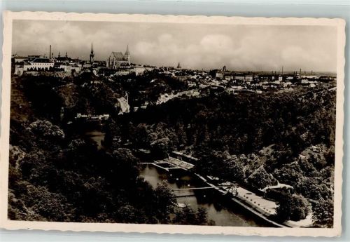Znojmo Znaim - Malerwinkel Thaya Brücke Nikolas-Kirche Turm