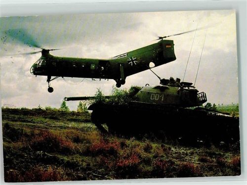 1966 Bundeswehr Vertol H 21 mit Panzer M 48 AK