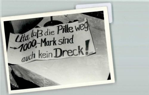 Geburtenföderung Laß die Pille weg