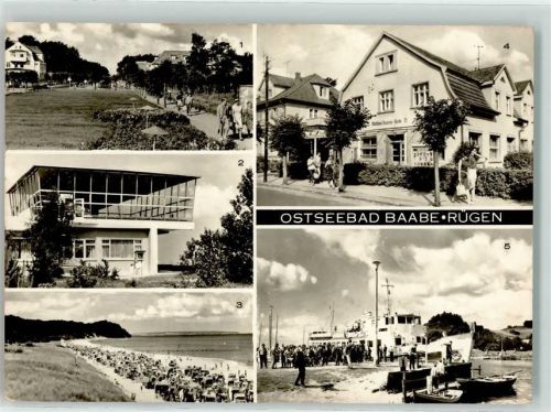 Ostseebad Baabe Strandpromenade Gasthaus Inselparadies FDGB Erholungsheim Mathias-Thesen-Heim