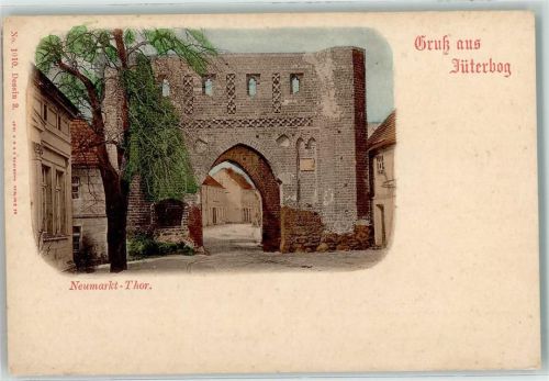 Jüterbog Neumarkt Tor Frühe Karte