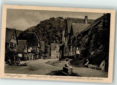 37327 O5601 Wintzingerode - Dorfstraße mit Schloss Bodenstein