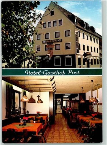 Höchstadt Hotel-Gasthaus Post Gastraum Wegweiser