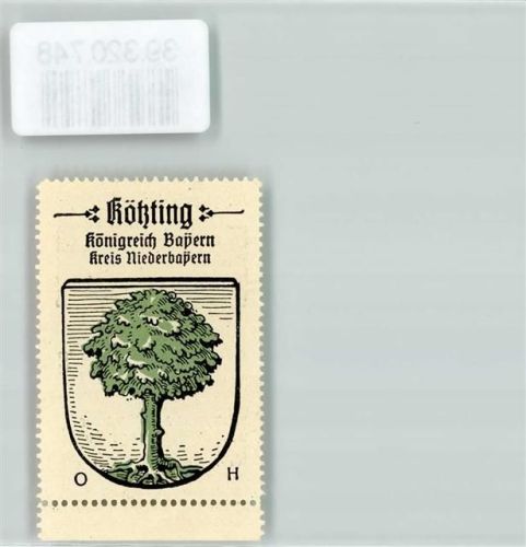 Bad Kötzting Wappen Kaffee Hag ca. 1920-1940 Baum