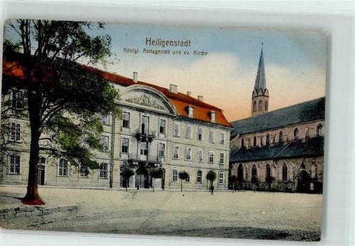 37308 O5630 Heilbad Heiligenstadt - Königliches Amtsgericht und Ev. Kirche