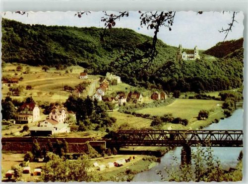 Obernhof Kloster Arnstein Brücke Campingplatz