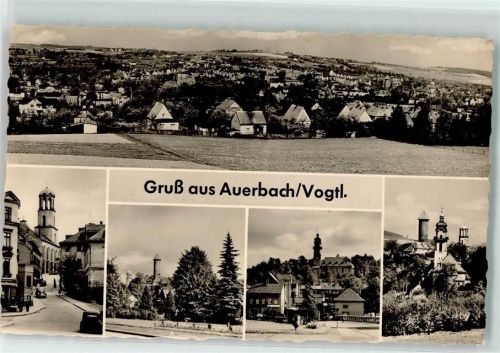 Auerbach Schloßturm Burg Auerbach St. Laurentiuskirche