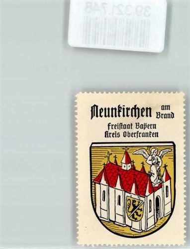 Neunkirchen Vignette Wappen Freistaat Bayern Kreis Oberfranken