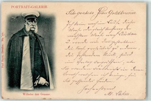 Portrait Galerie Wilhelm der Grosse Adel Kaiser Wilhelm I 1900