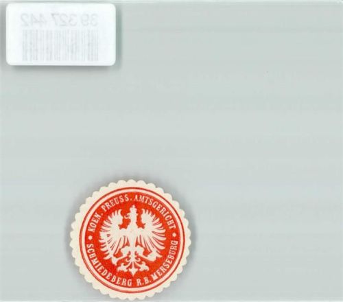 Bad Schmiedeberg Koen. Preuss. Amtsgericht Schmiedeberg R.B. Merseburg