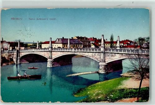 Prerov Novy betonovy most Ruderboot Brücke
