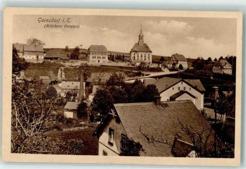 09390 O9163 Gornsdorf 1917 - Mittlerer Ortsteil
