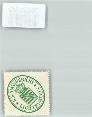 Lichtenstein Amtsgericht Sachsen Wappen Krone Grün Weiß