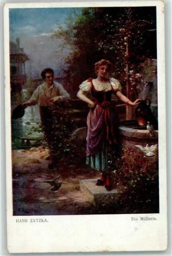 Die Müllerin Galerie Wiener Künstler Nr.628 Feldpost Bataillon Nr.83
