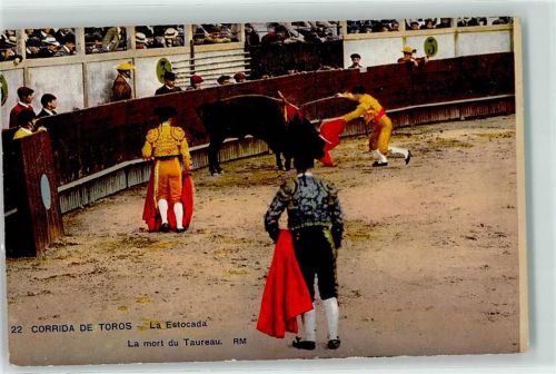 Corrida de Toros la Estocada la mort du Taureau Stierkampf