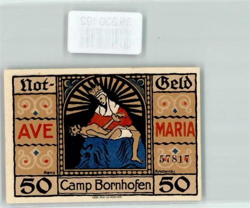 Kamp-Bornhofen Notgeld 50 Pfennig Camp Bornhofen am Rhein Nr. 57817