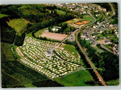 Bielstein Fliegeraufnahme Camping Wiehltal Tennis